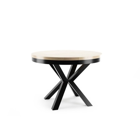 Jídelní stůl WIKI 120 cm - dub sonoma/černá T-TABLE