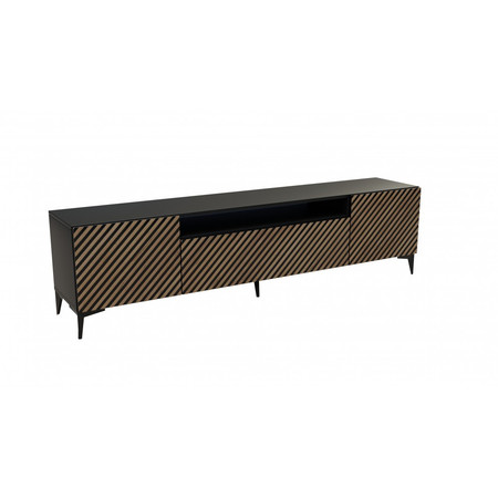 Televizní stolek RTV Sento Dub řemeslný-černá 180 cm Furniture