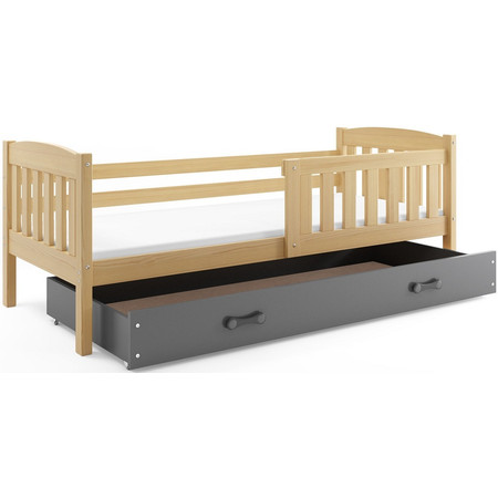 Dětská postel KUBUS s úložným prostorem 80x160 cm - borovice Ružové BMS