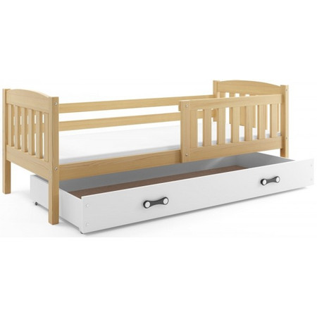 Dětská postel KUBUS s úložným prostorem 90x200 cm - borovice Ružové BMS