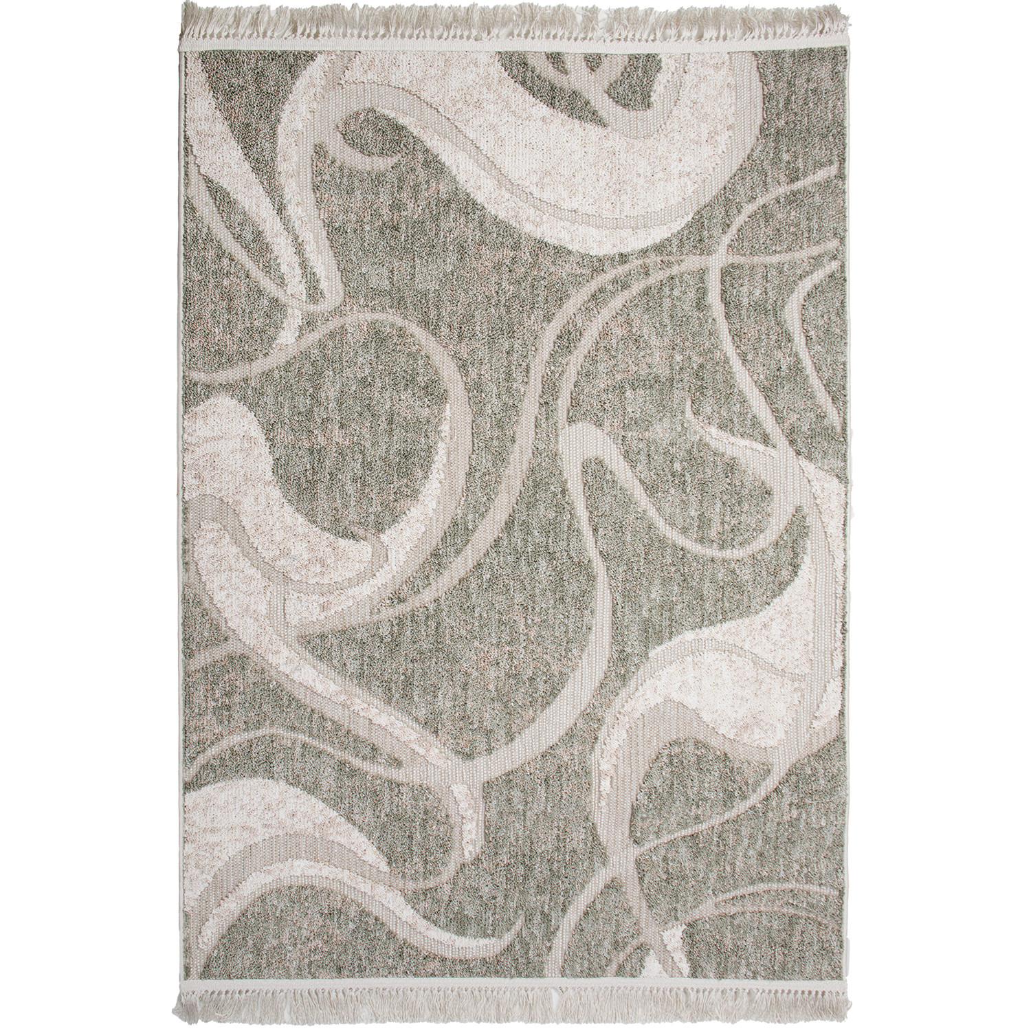 Koberec BENITA 504 zelená-krémová - 160x230 cm Marbex