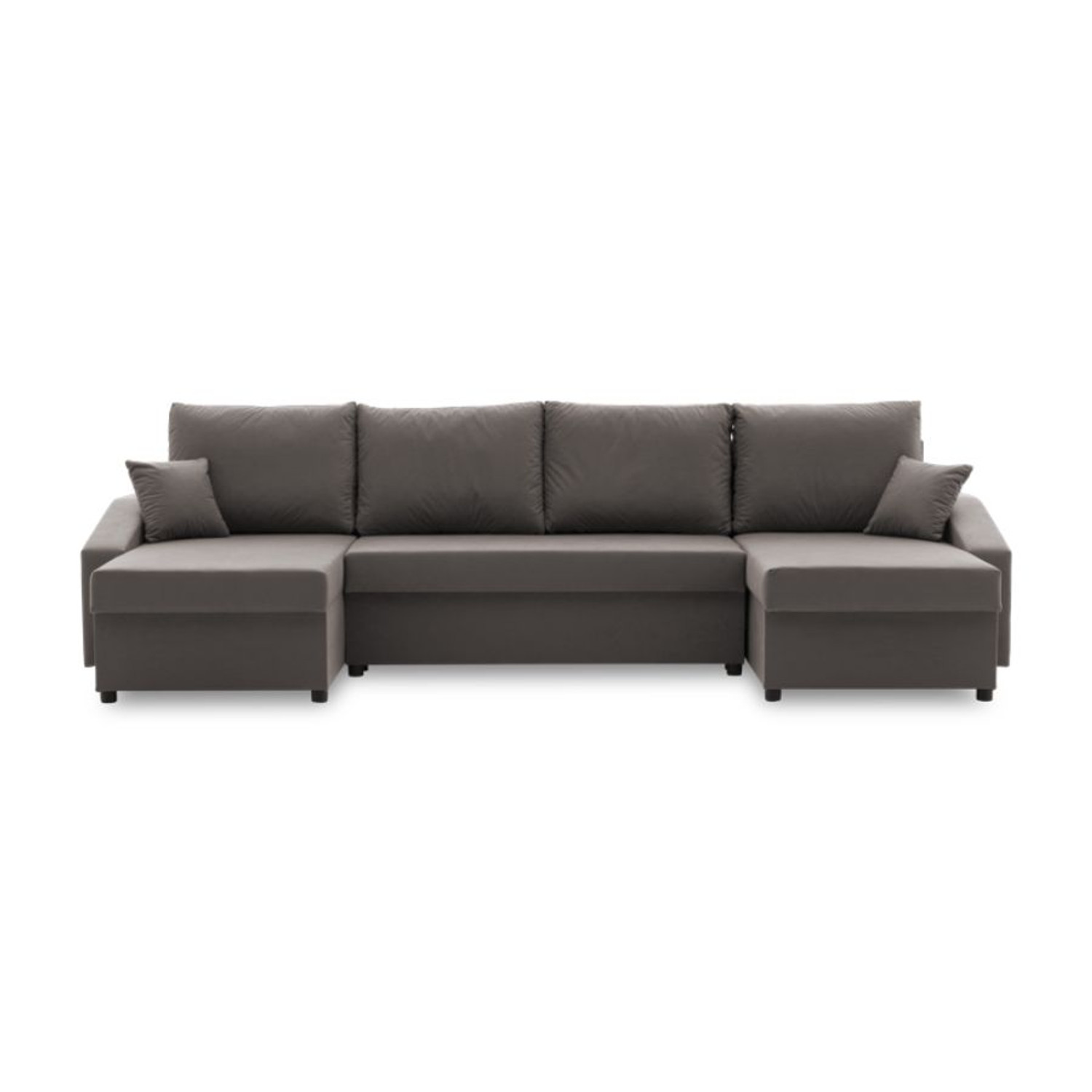 Velká rozkládací sedací souprava SPARTA PLUS Šedá SG-nábytek