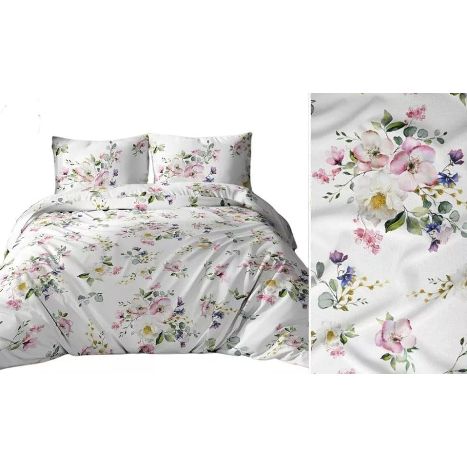 Bavlněné povlečení KVĚTY 3254 B 140x200 cm KARO