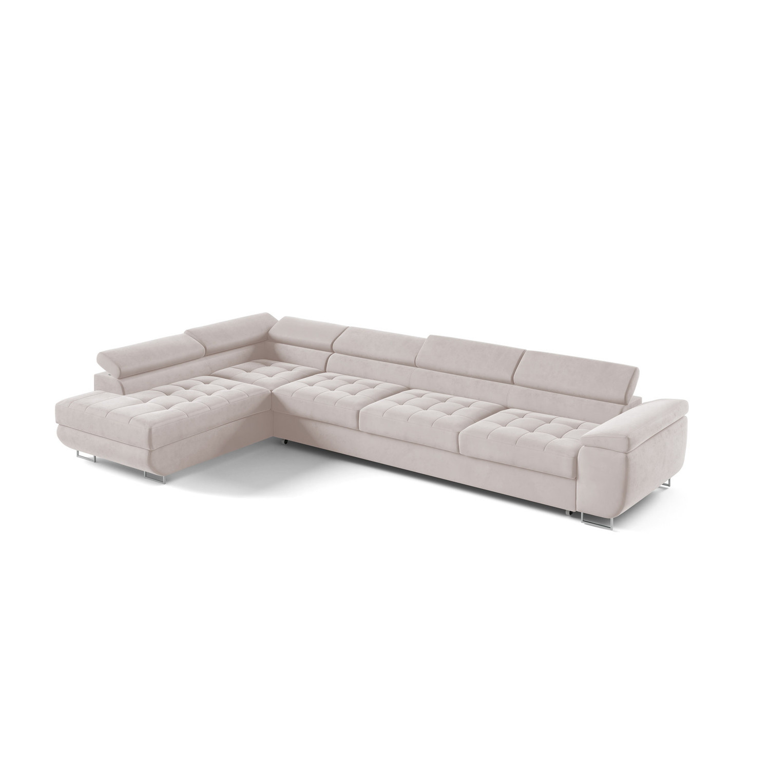 Rohová rozkládací sedací souprava BENJAMIN 155 XL Levá Béžová II SG nabytek