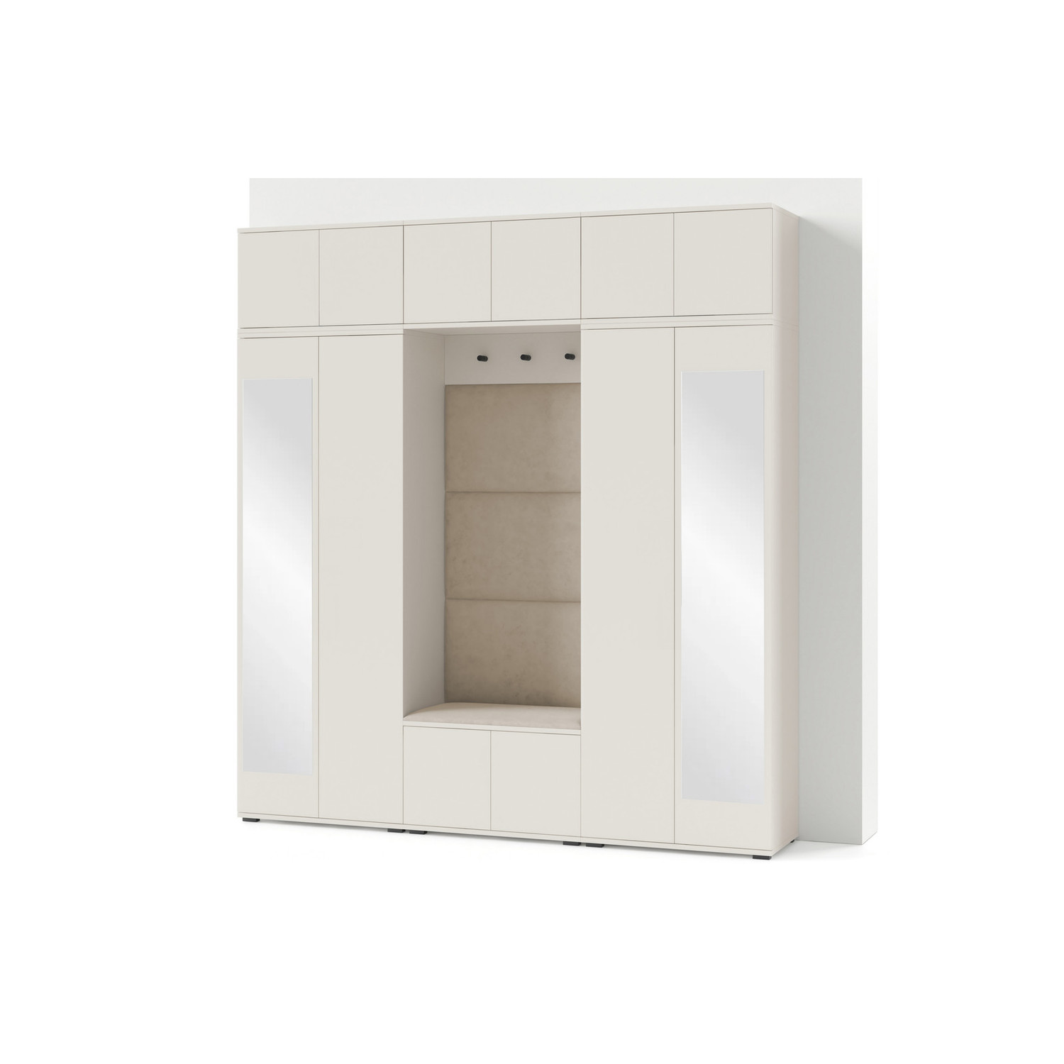 Předsíňová stěna BIANCO II Se zrcadlem Šedá I SG nabytek