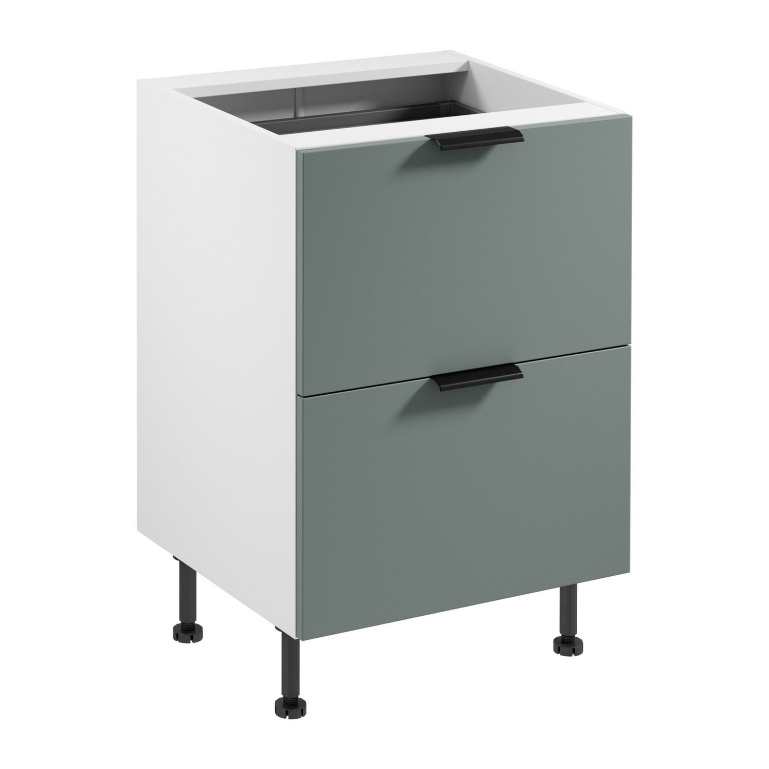 Kuchyňská skříňka SORENTO D60S2+1 AX -  bílá Zelená GALA