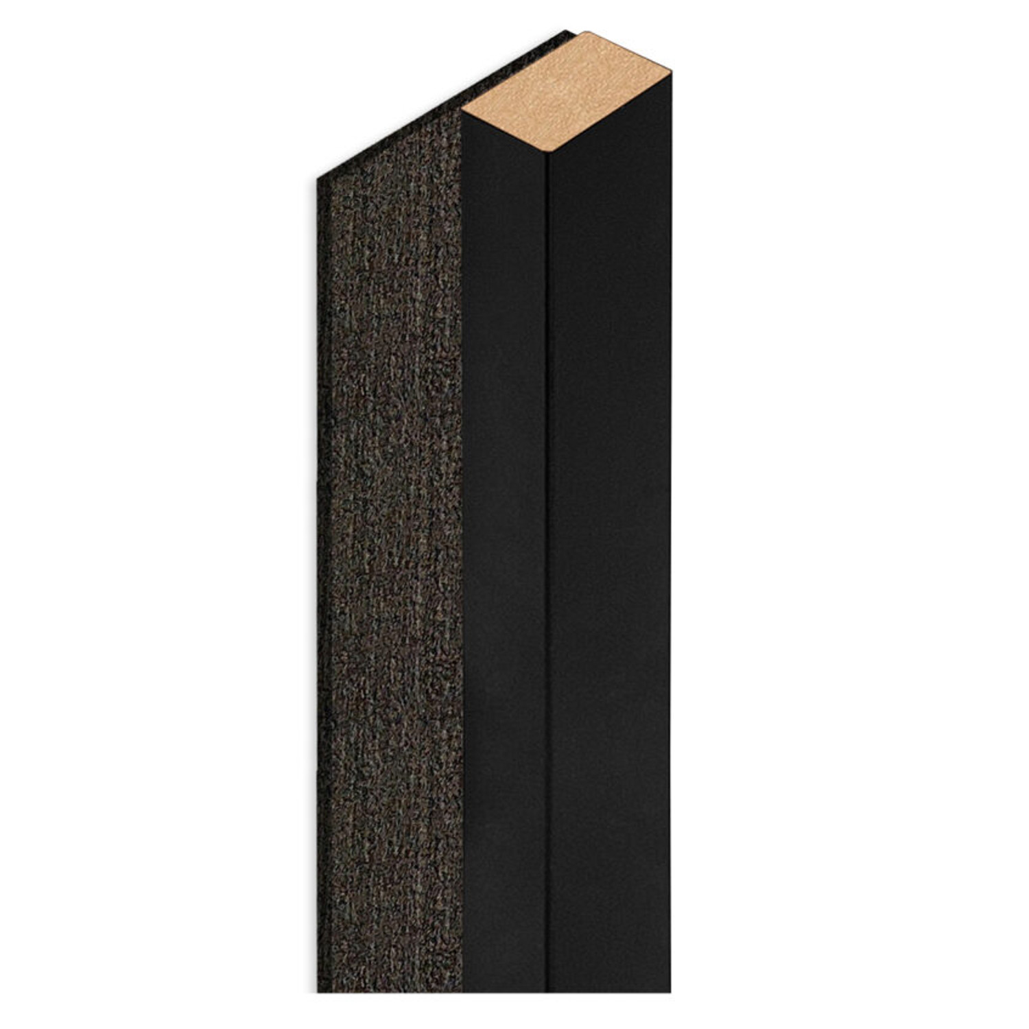 Designový panel z lamel - černá - 5 cm - 1 lamela E-LAMELE