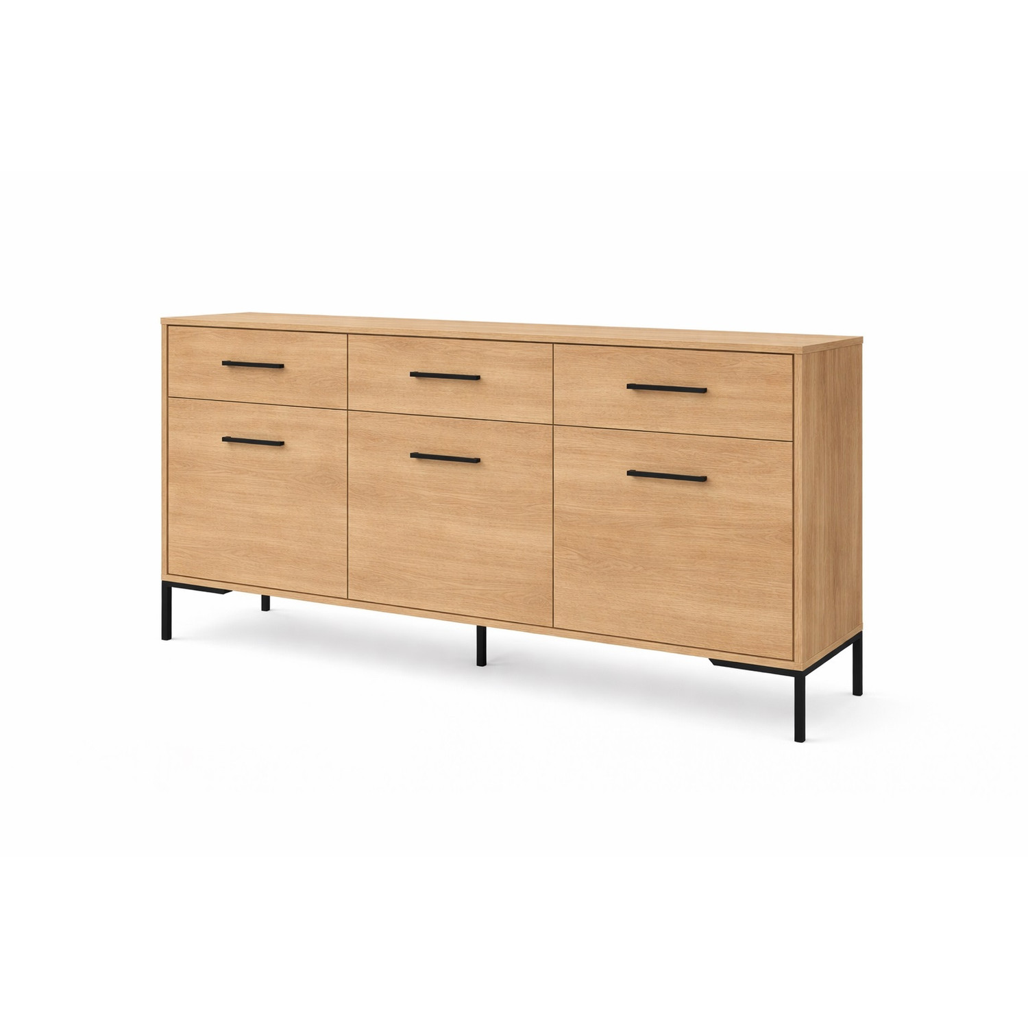 Komoda na nožičkách 3S3D - dub artisan SG-nábytek