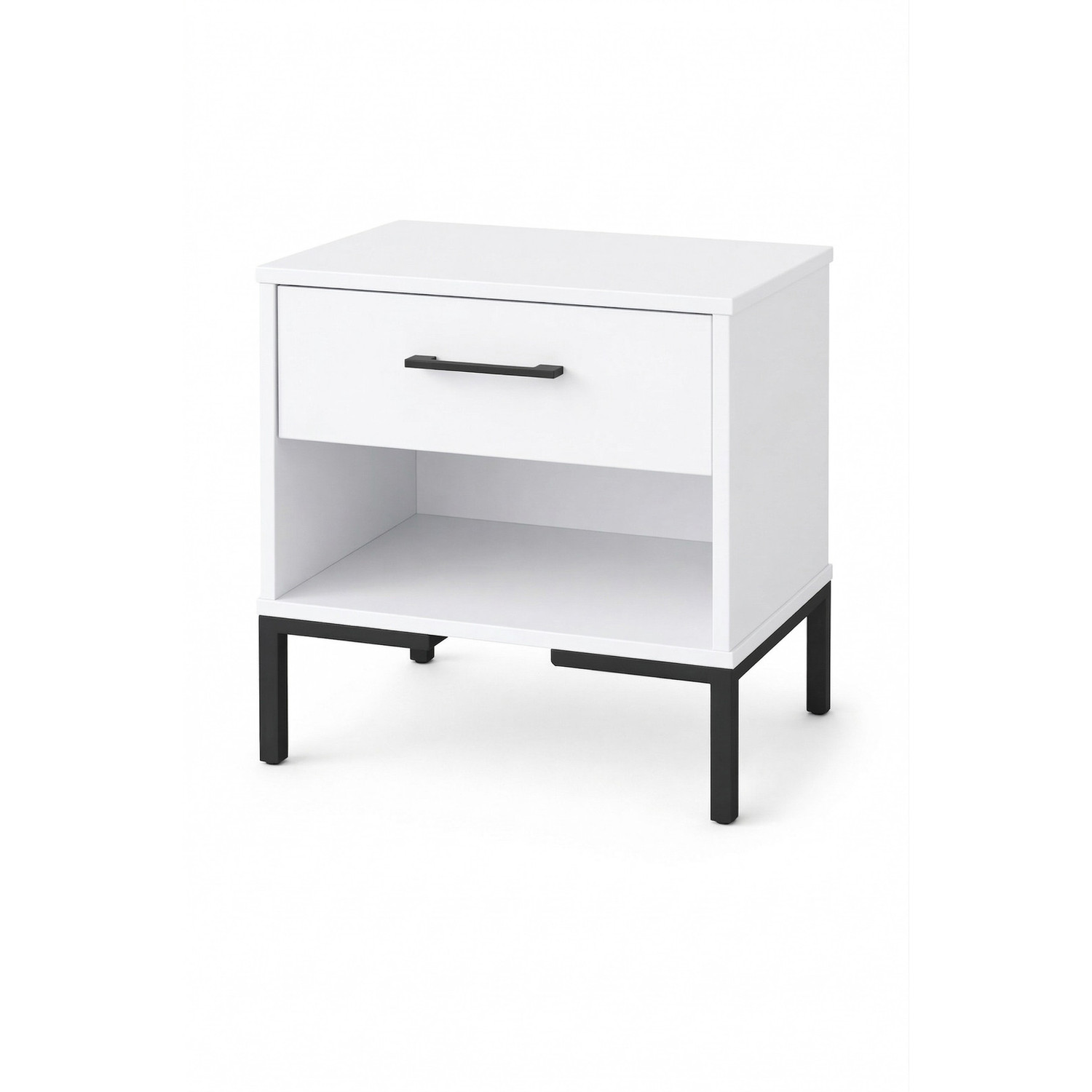 Noční stolek na nožičkách - bílá SG-nábytek