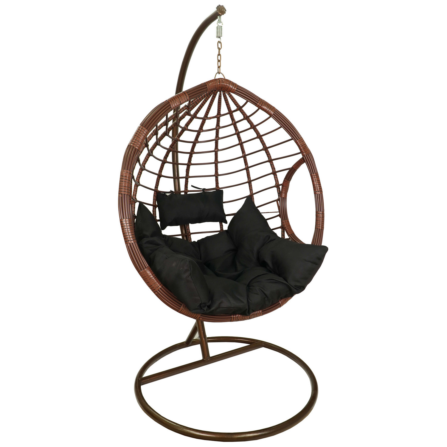 Závěsné křeslo DOMINIKANA - hnědá MOSKALA meble